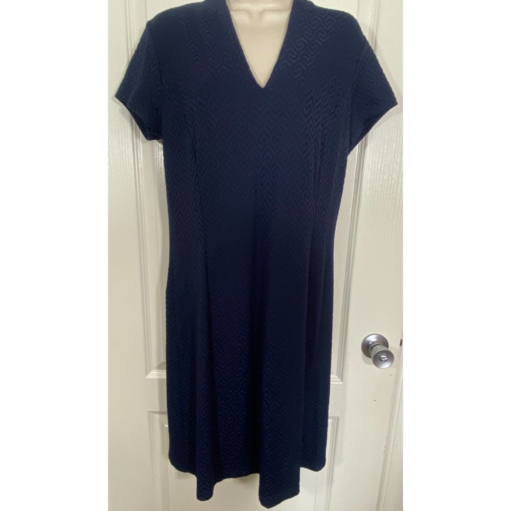 J. McLaughlin Dress Large Blue Catalina Cloth Pickleball Golf Tennis Athleisure‎